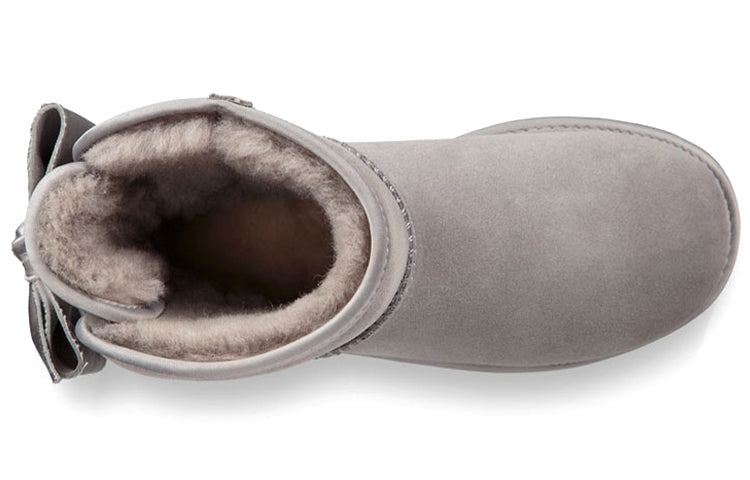 (WMNS) UGG Satin Bow Mini 'Grey' 1098081-ELP