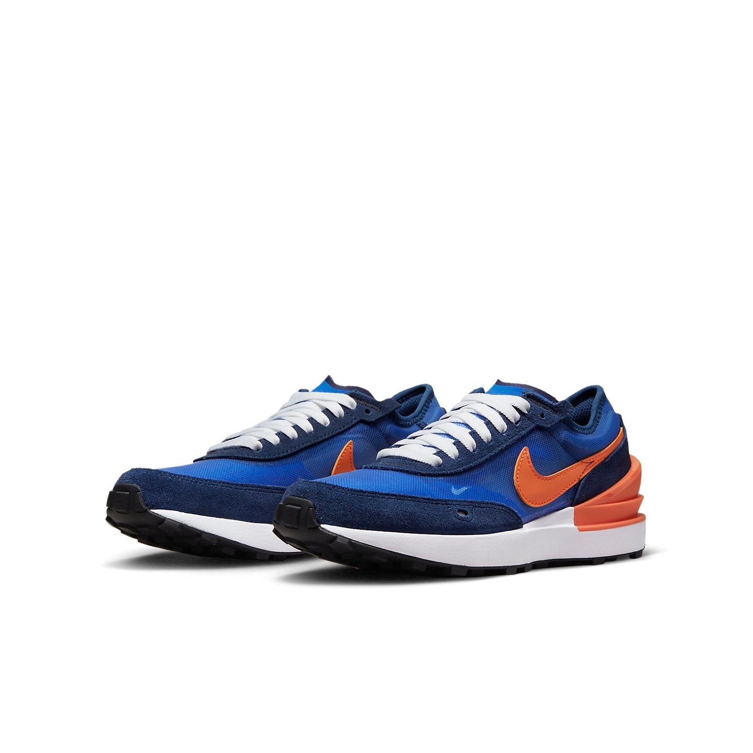 (GS) Nike Waffle One Athleisure Casual Sports Shoe Blue Orange DC0481-402