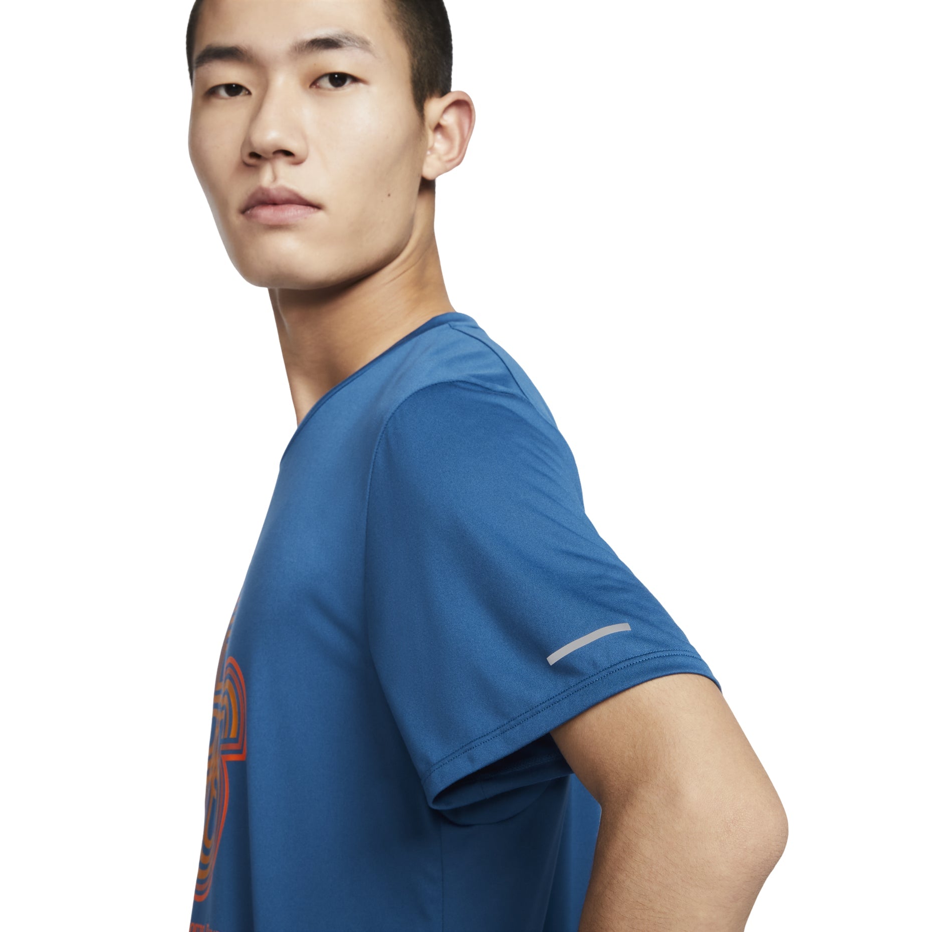 Nike Running Energy Rise 365 Dri-FIT Short-Sleeve Top 'Court Blue Orange' FN3295-476