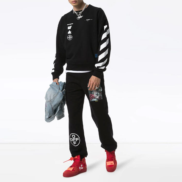 Off-White Mariana De Silva Print Track Trousers OMCH020E19E300051088