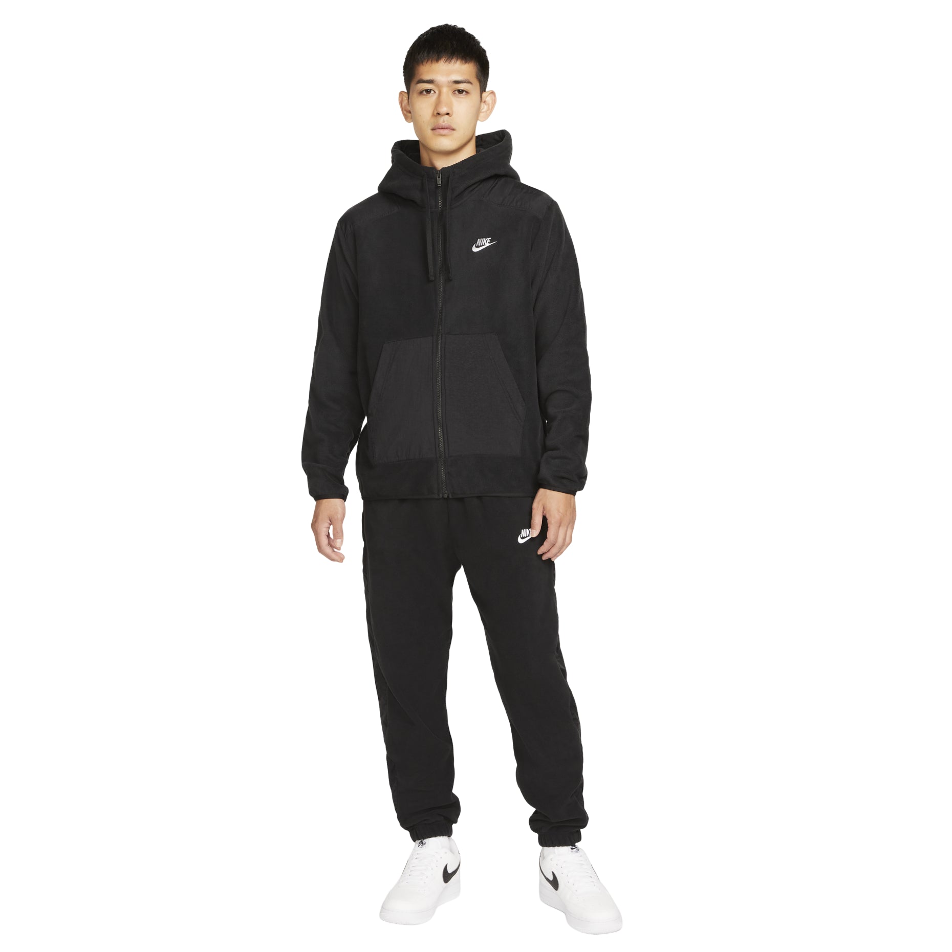 Nike Sportswear Style Essentials Zipped Jacket 'Black White' DD4883-010