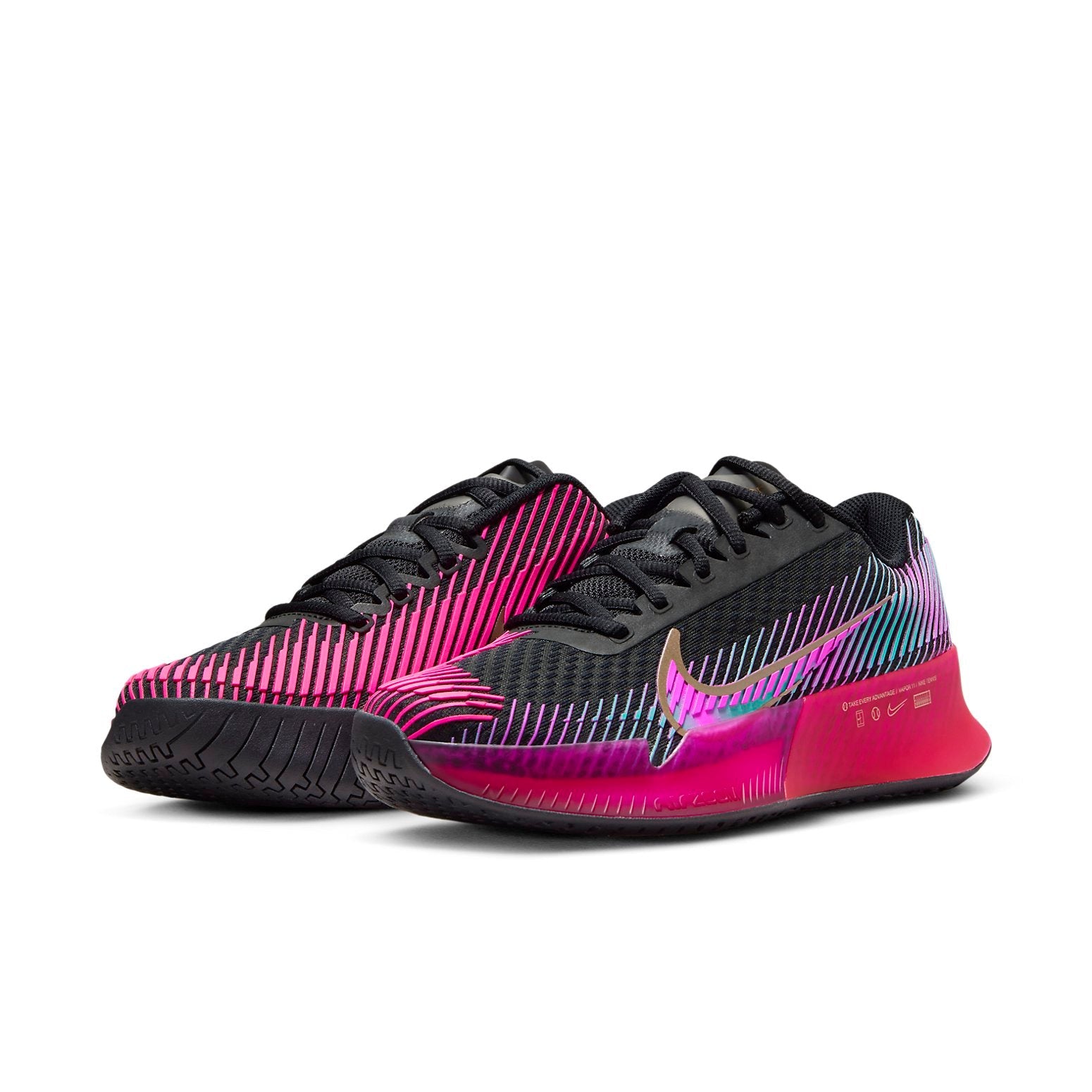 (WMNS) Nike Air Zoom Vapor 11 Premium Hard Court Tennis Shoes 'Black Fireberry Fierce Pink' FD6694-001
