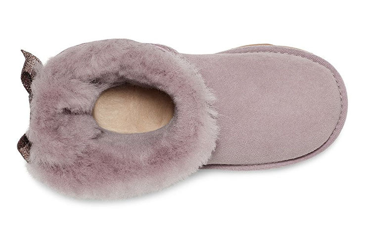 UGG Mini Bailey Bow Glitz 'Pink Purple' 1123617K-SHAD