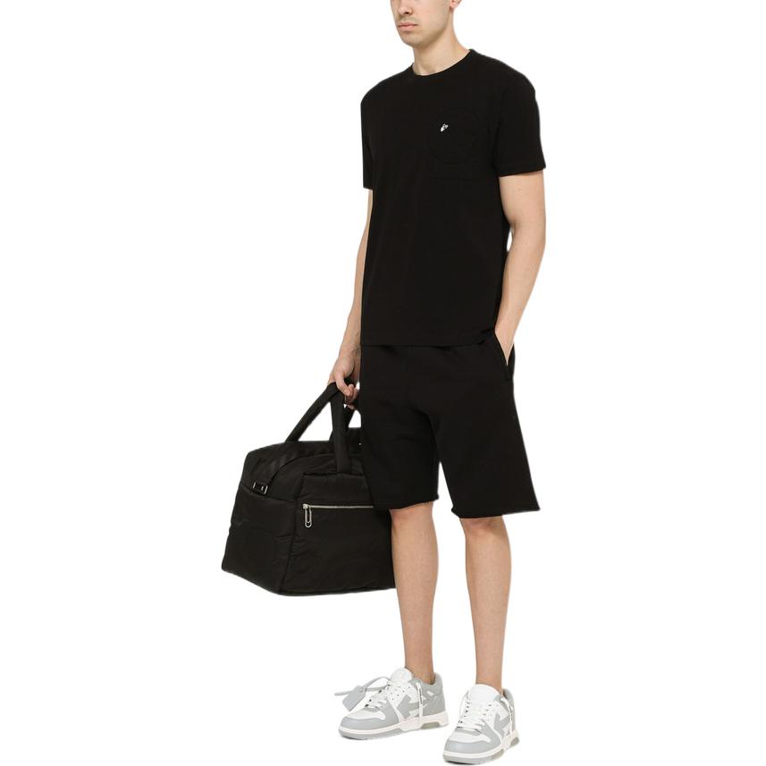 Men's Off-White SS22 Solid Color Shorts Version Black OMCI012C99FLE001DIAGPKT1001