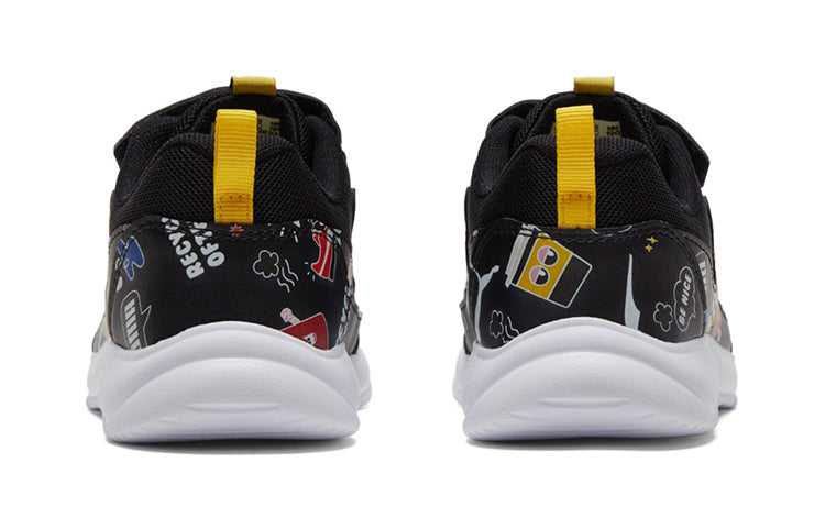 (PS) PUMA Fun Racer AC SportsRunning Shoes Black/Yellow/White 383575-01