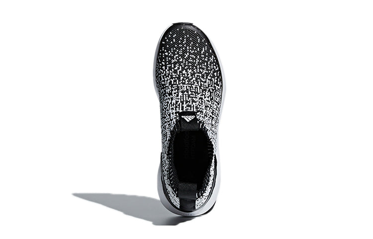 (GS) adidas Rapida Run Laceless J 'White Black' AH2595