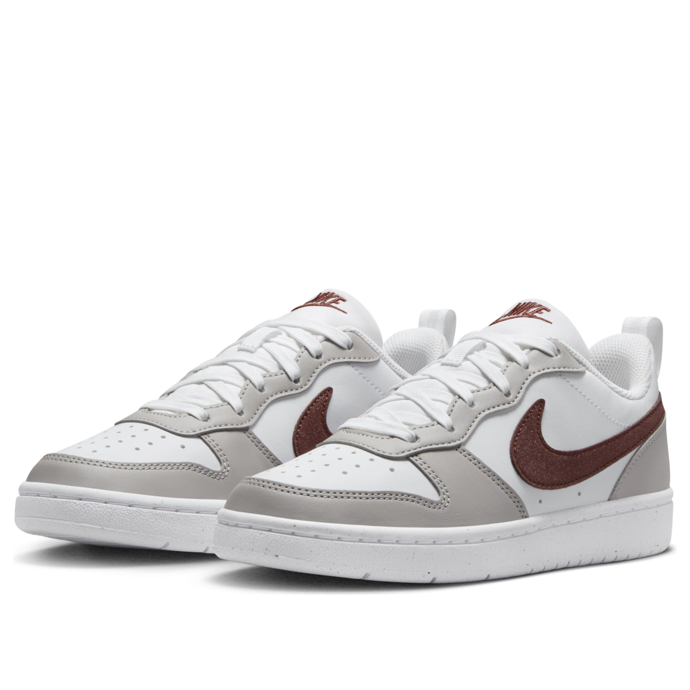 (GS) Nike Court Borough Receaft 'White Dark Pony Iron Ore' FZ1024-100