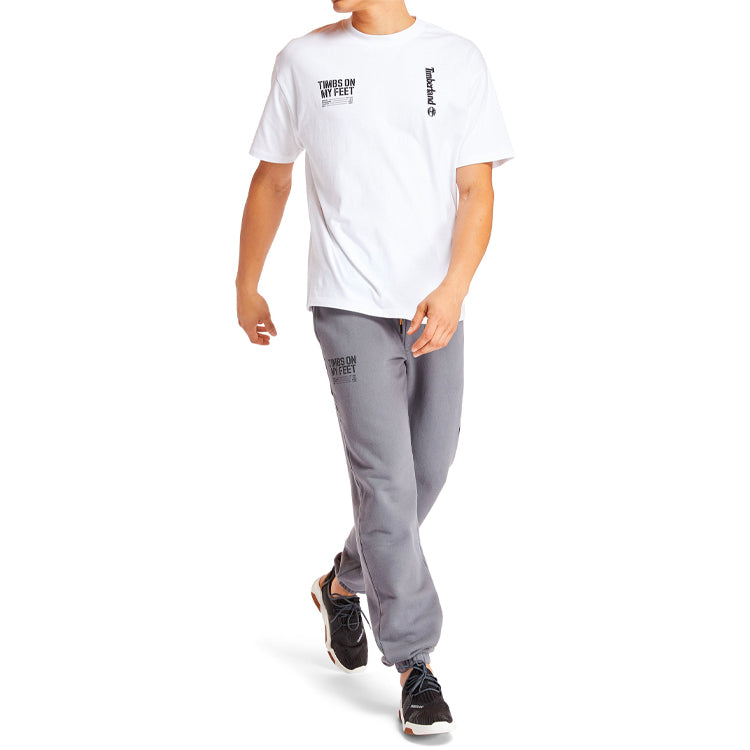 Men's Timberland SS20 Slogan Printing Short Sleeve White A28NN100