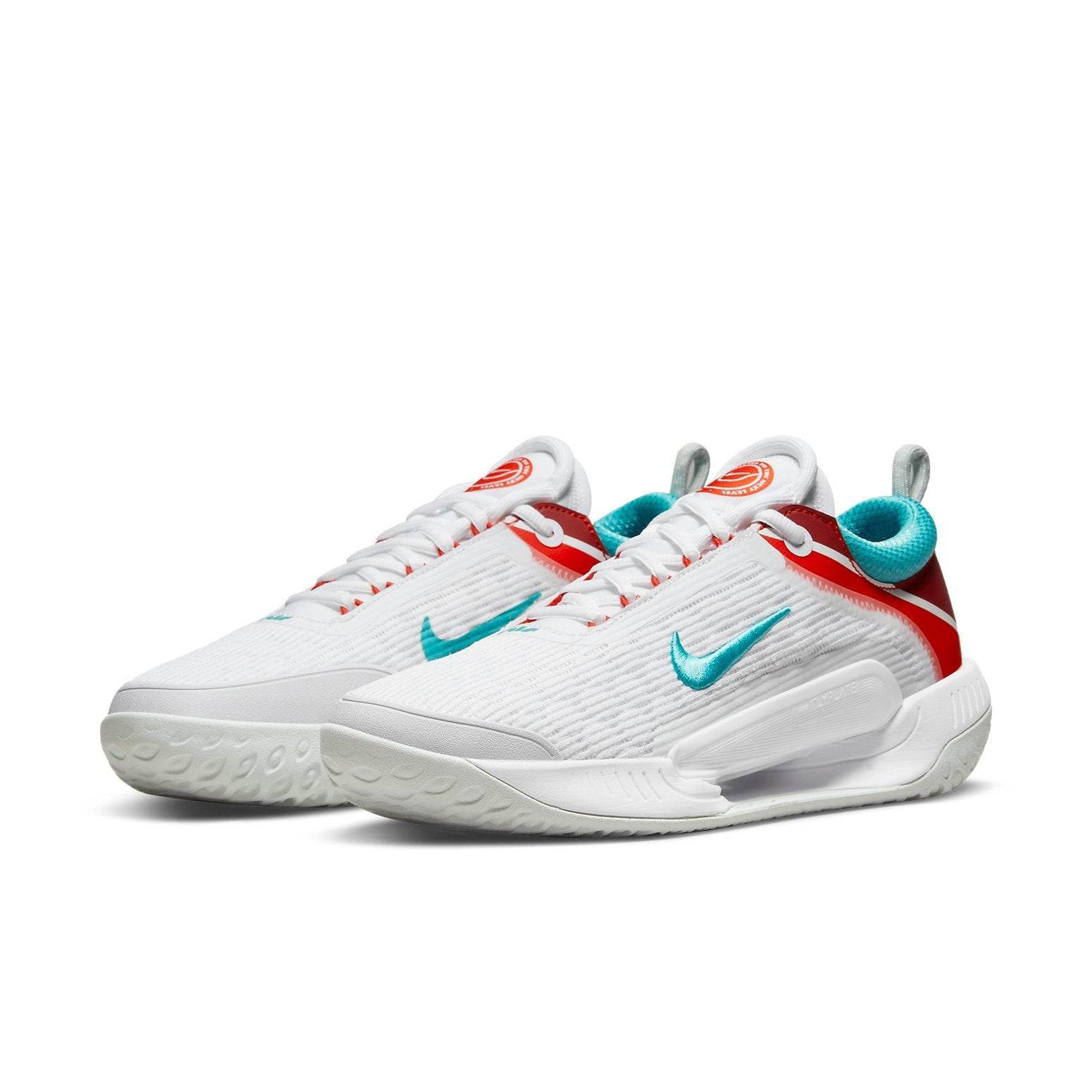 Nike Court Zoom NXT 'White Habanero Red Washed Teal' DH0219-136