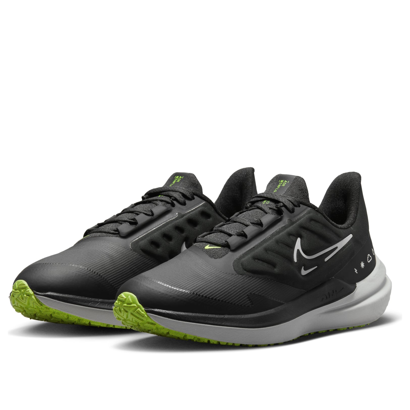 (WMNS) Nike Air Zoom Winflo 9 Shield 'Black White Volt' DM1104-001