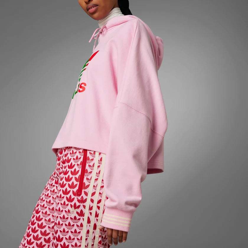 (WMNS) adidas Originals Adicolor 70s Cropped Hoodie 'Pink' IK7863