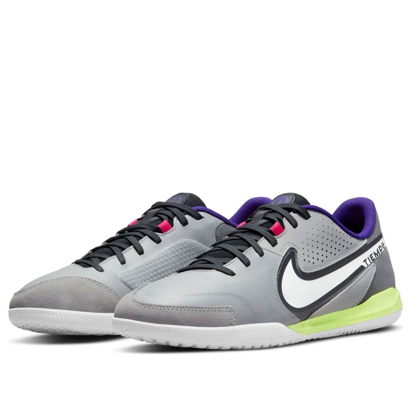 Nike Tiempo Legend 9 Academy IC 'Light Smoke Grey Volt' DA1190-017