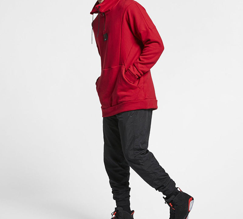 Air Jordan Half Zipper Athleisure Casual Sports Red AV2293-687