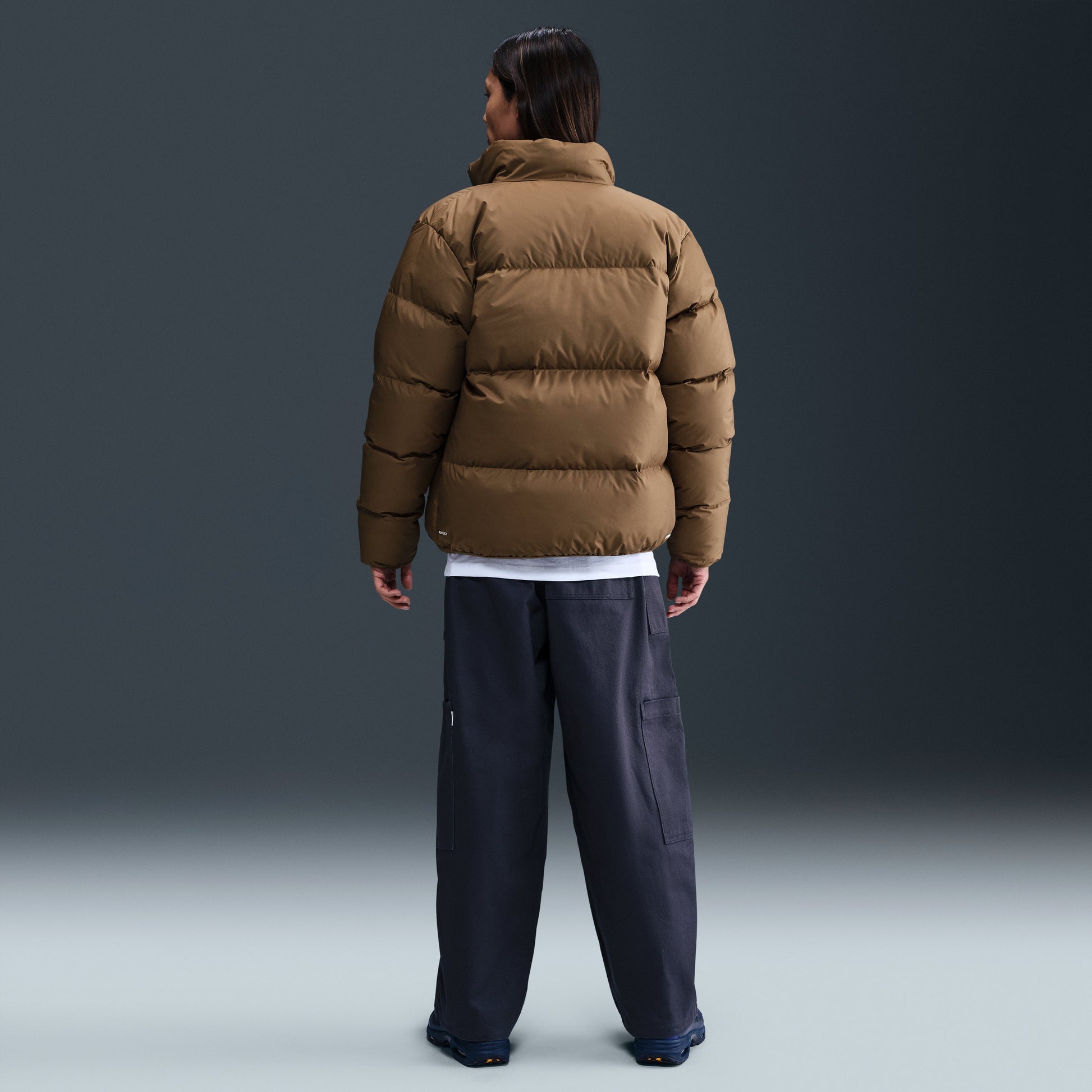 Nike Sportswear Club Therma-FIT Puffer Jacket 'Mosswood Brown White' IB2976-235