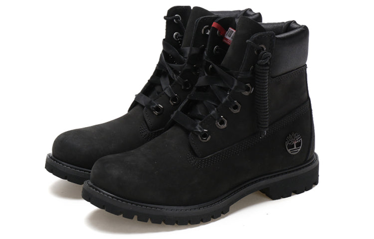 (WMNS) Timberland 6 Inch Premium Red tag Boots 'Black Nubuck' A1TJQ