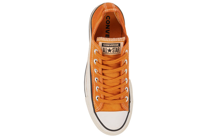 (WMNS) Converse Italian Crafted Dye Chuck Taylor All Star Platform Low Top Thick Sole 'Orange White' 566470C