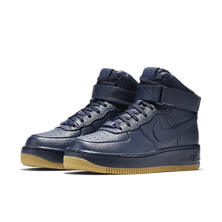 (WMNS) Nike Air Force 1 Upstep Hi Pinnacle 'Obsidian' 857665-400