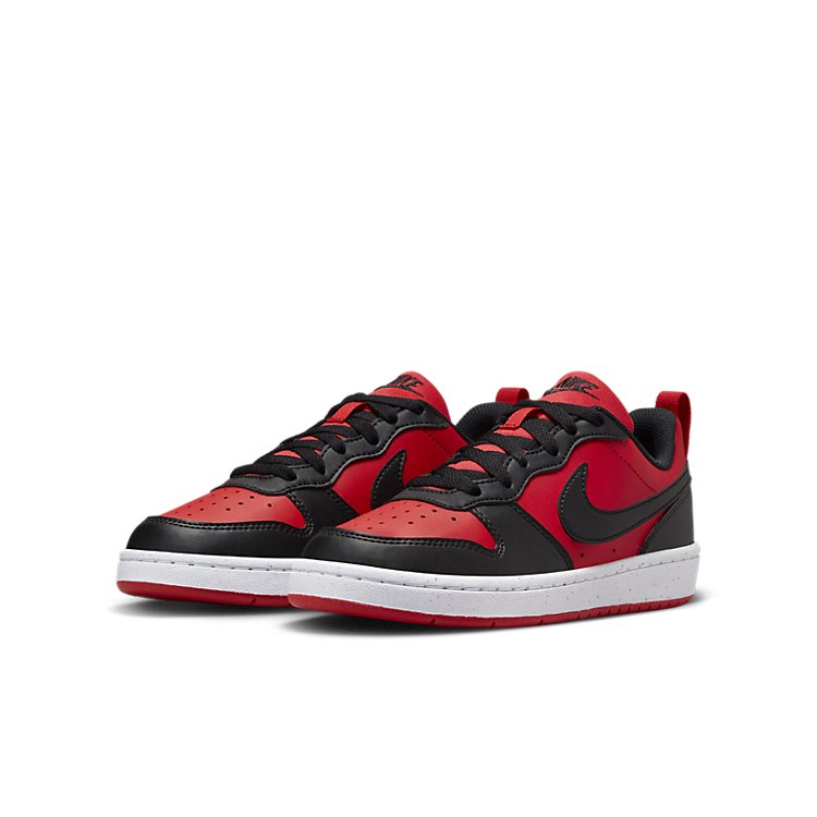 (GS) Nike Court Borough Low Recraft 'University Red Black' DV5456-600