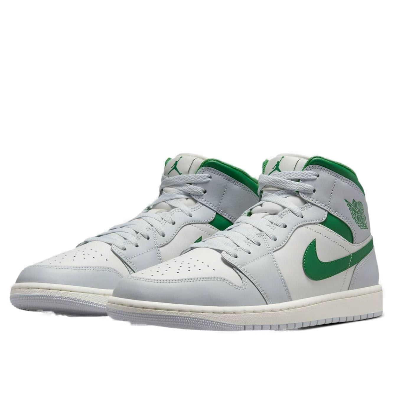 Air Jordan 1 Mid 'Summit White Lucky Green' DQ8426-142