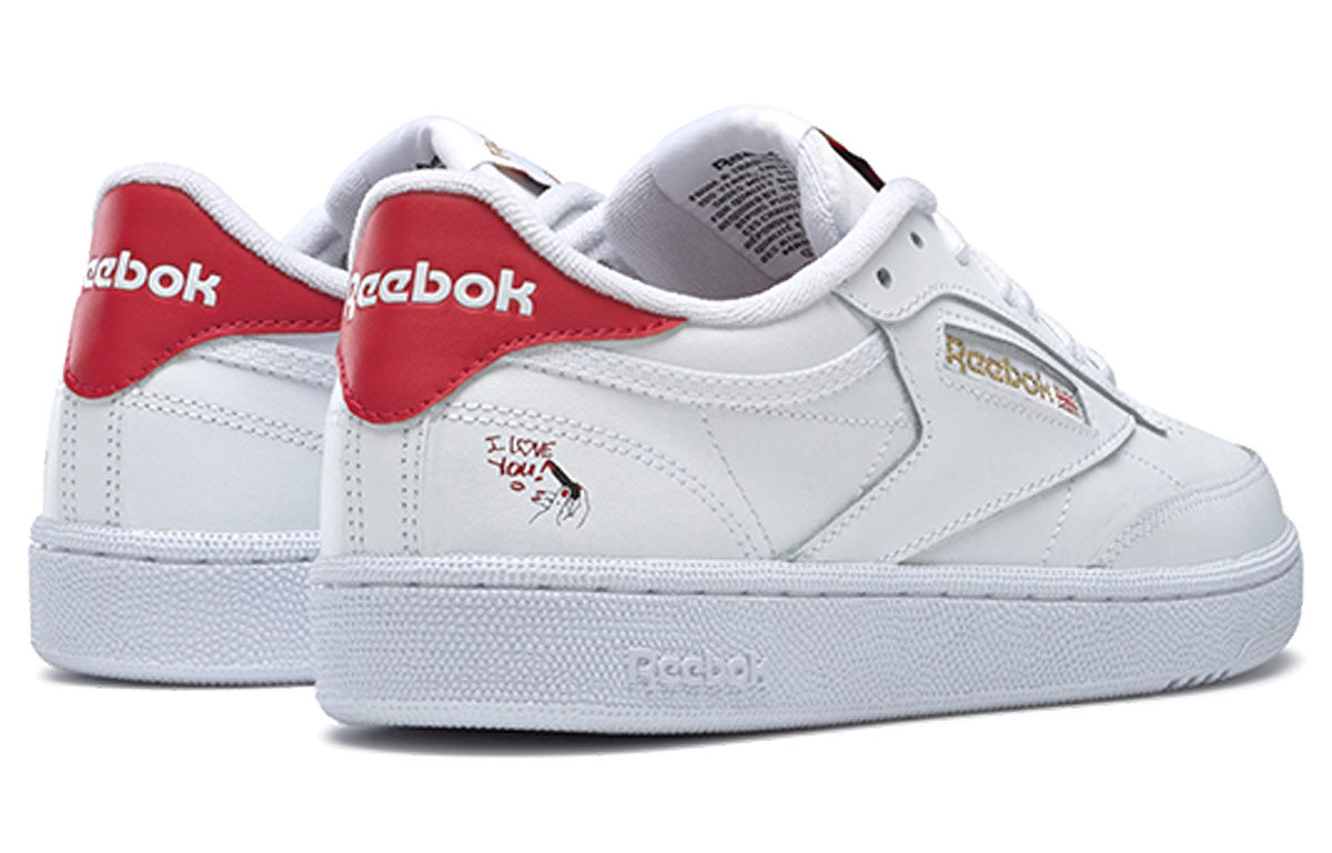 (WMNS) Reebok Club C 85 White Red Skateboarding Shoes 'White Red' GY7554