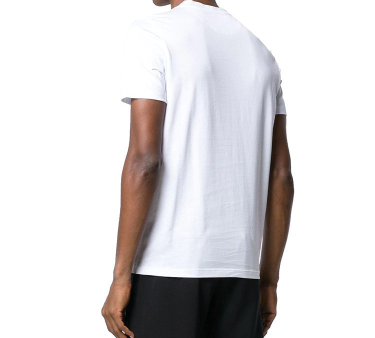 Men's FENDI Small Monster Eye Printing Short Sleeve White FY0894-A6ZD-F0QA0