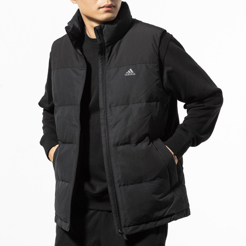adidas Men Down Running Vest Warm Wind-stopper Outdoors Sports Vest Keep Warm Winter Vest EH4001