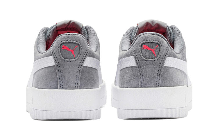 (WMNS) PUMA Carina Suede White/Grey/Red 369864-05