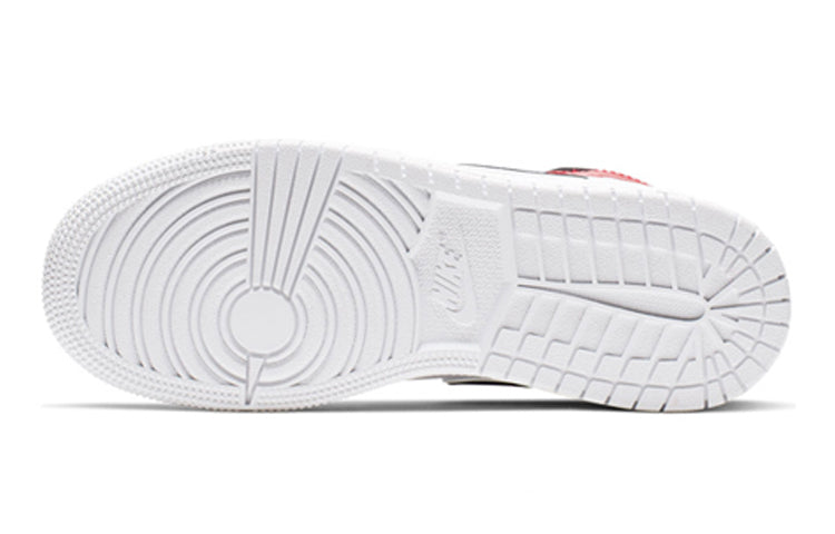 (GS) Air Jordan 1 Mid 'White Black Gym Red' 554725-116