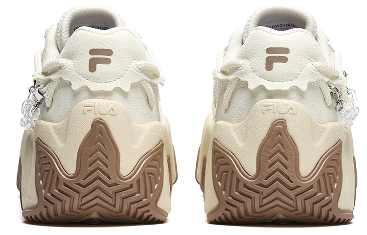 (WMNS) FILA FUSION Fashion Daddy Shoes 'White Beige' T12W241303FWA