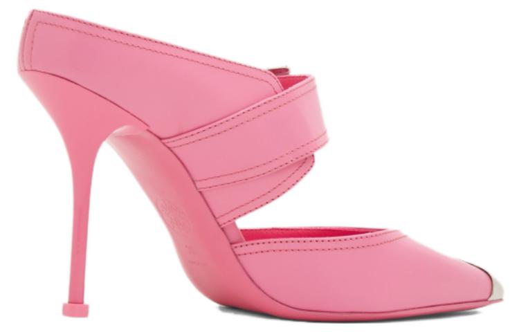 (WMNS) Alexander McQueen Punk Buckle Mules 'Pink' 733183WHSWD5482