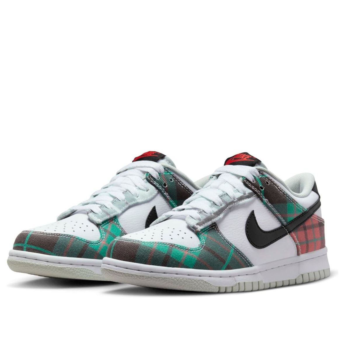 (GS) Nike Dunk Low Plaid 'White Red Green' DV8919-100