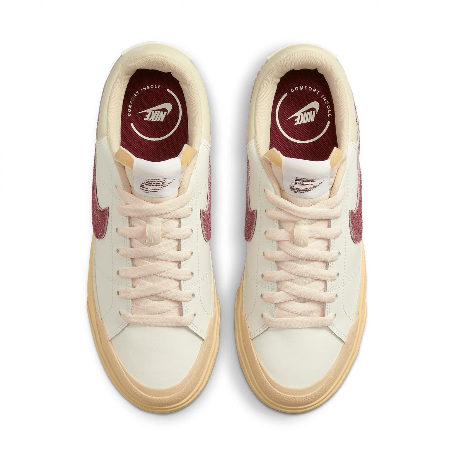 (WMNS) Nike Court Legacy Lift 'Sail Dark Beetroot' DZ4766-133