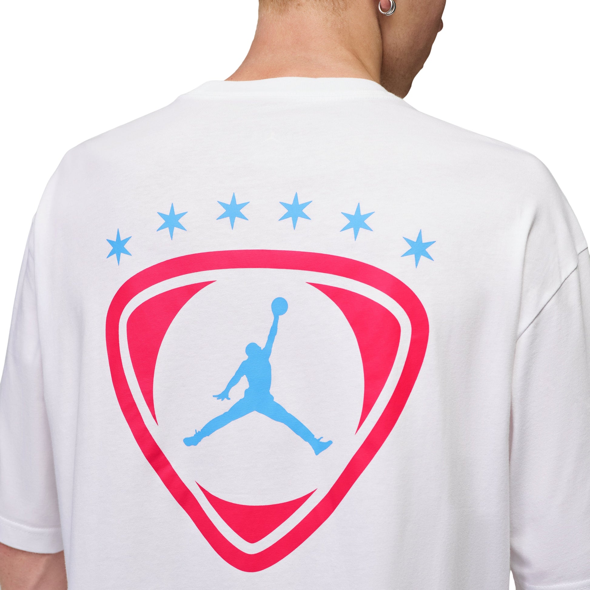 Jordan Brooklyn T-Shirt 'White University Blue' IO0010-100