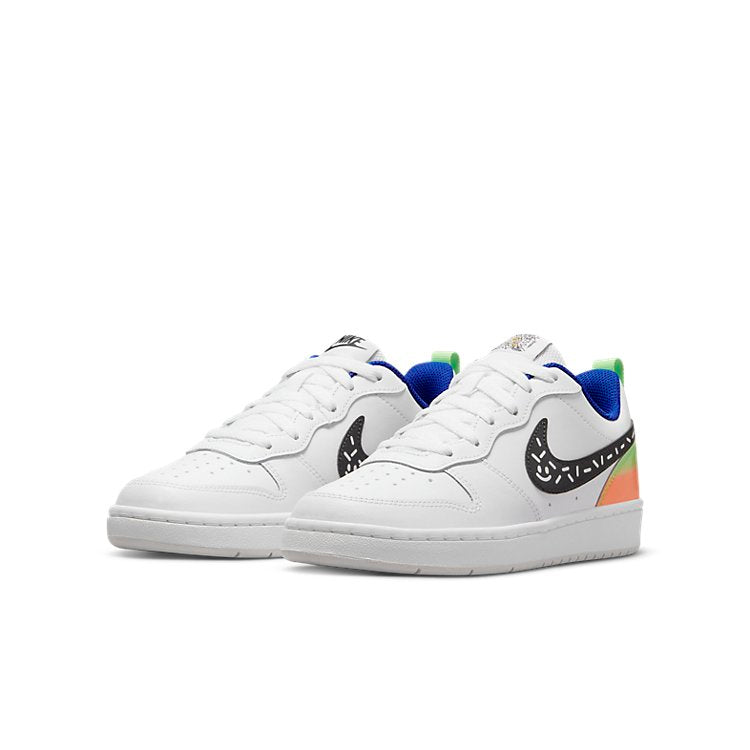 (GS) Nike Court Borough Low 2 'White Black Photon Dust' DV1367-101