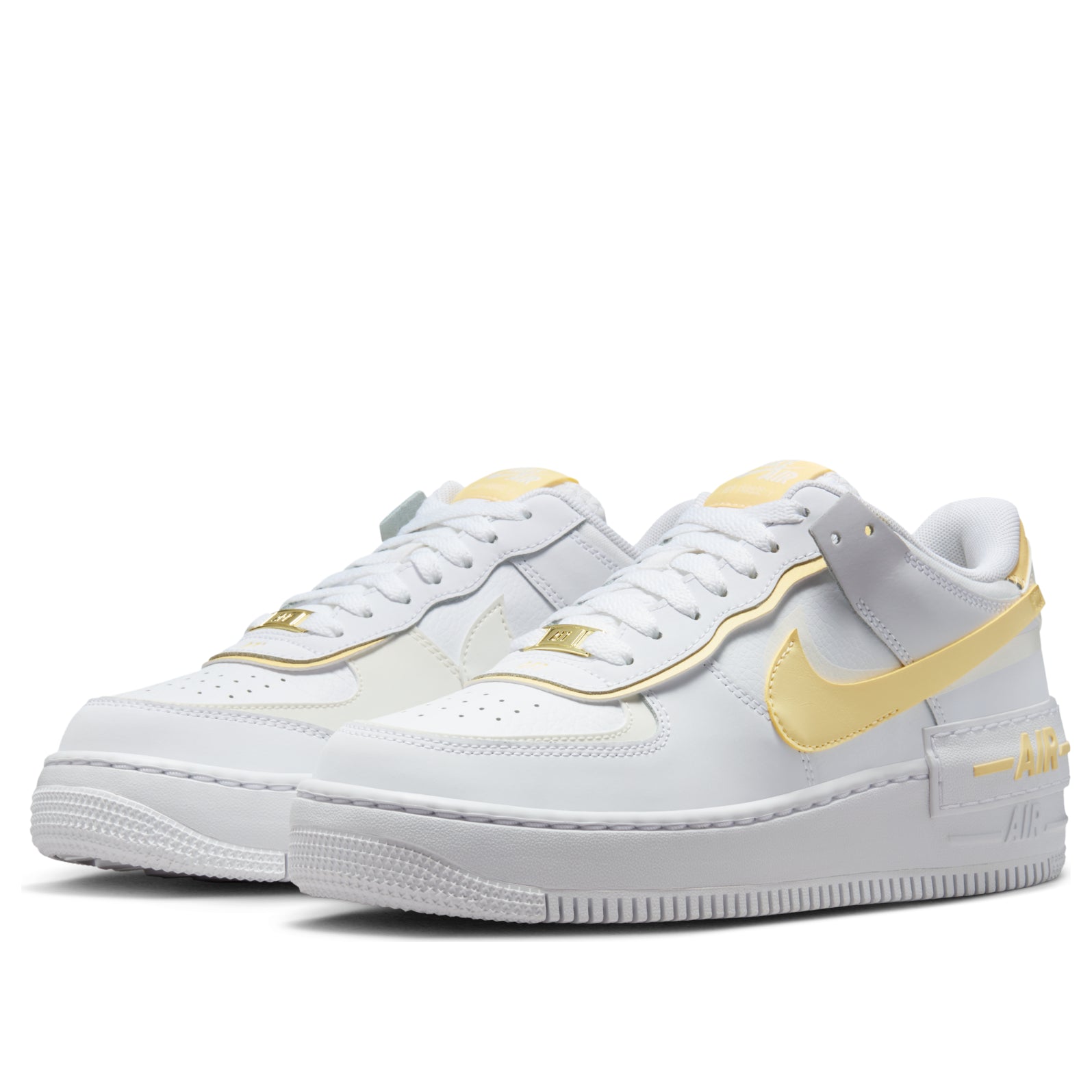 (WMNS) Nike Air Force 1 Shadow 'White Soft Yellow' CI0919-122