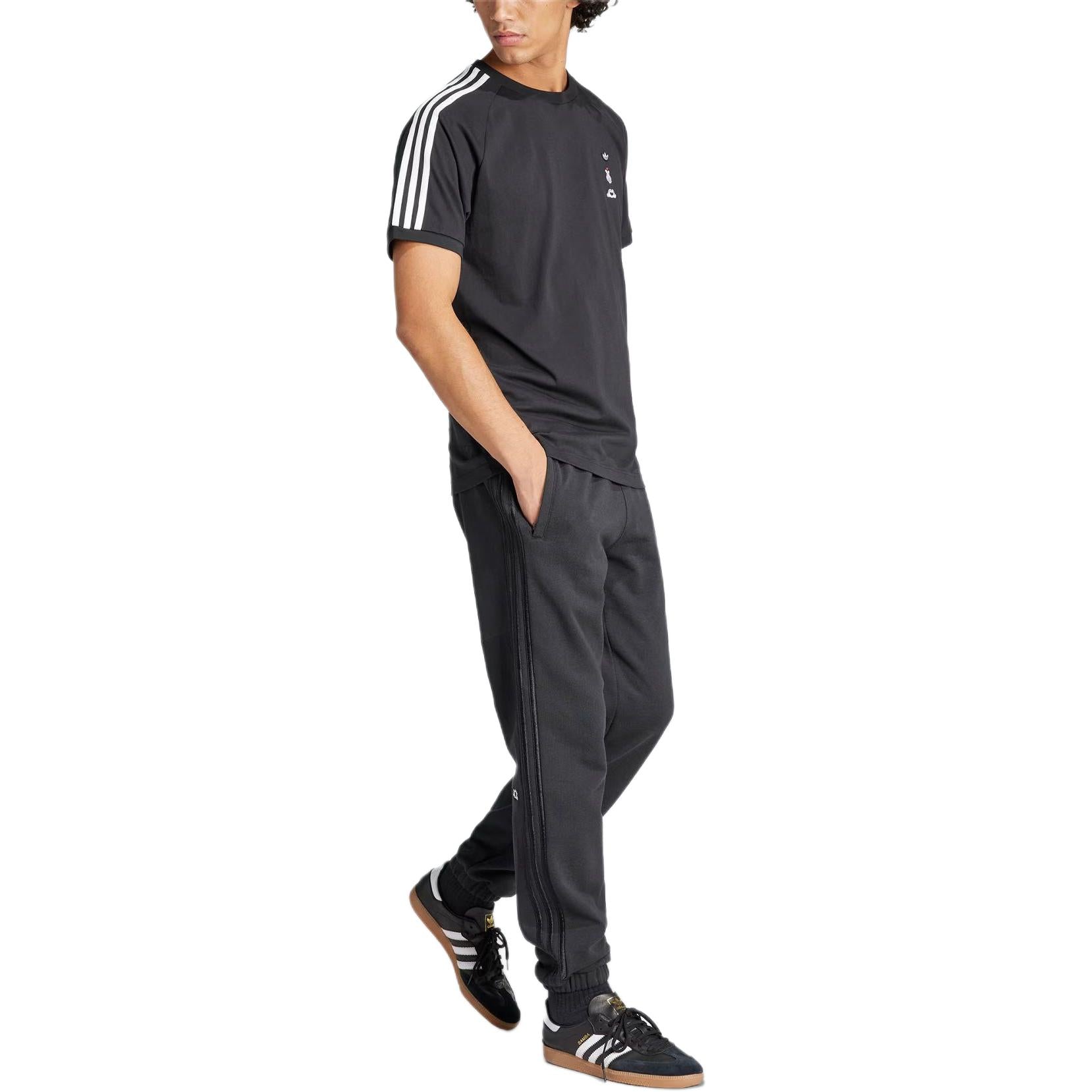 adidas Mickey x Originals Embroidery Sweat Pants Asia Sizing 'Black' IY2267