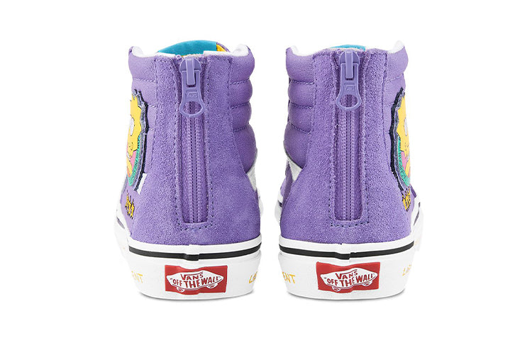 (GS) Vans The Simpsons x SK8-HI Zip Kids 'Lisa 4 Prez' VN0A4BUX17G