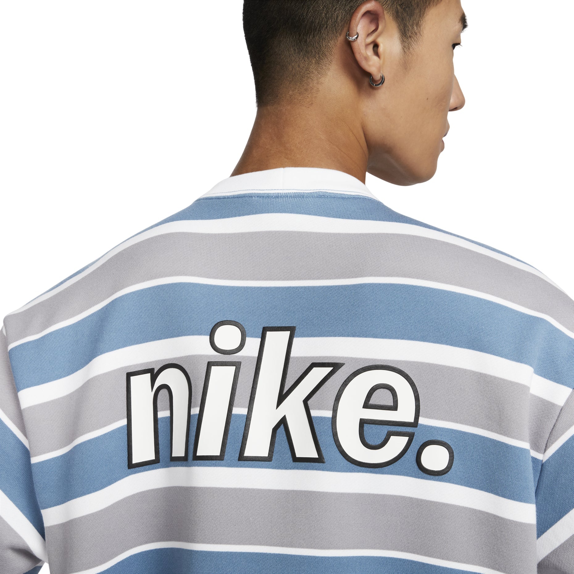 Nike Sportswear French Terry T-Shirt Asia Sizing 'Aegean Storm White' HJ6781-429