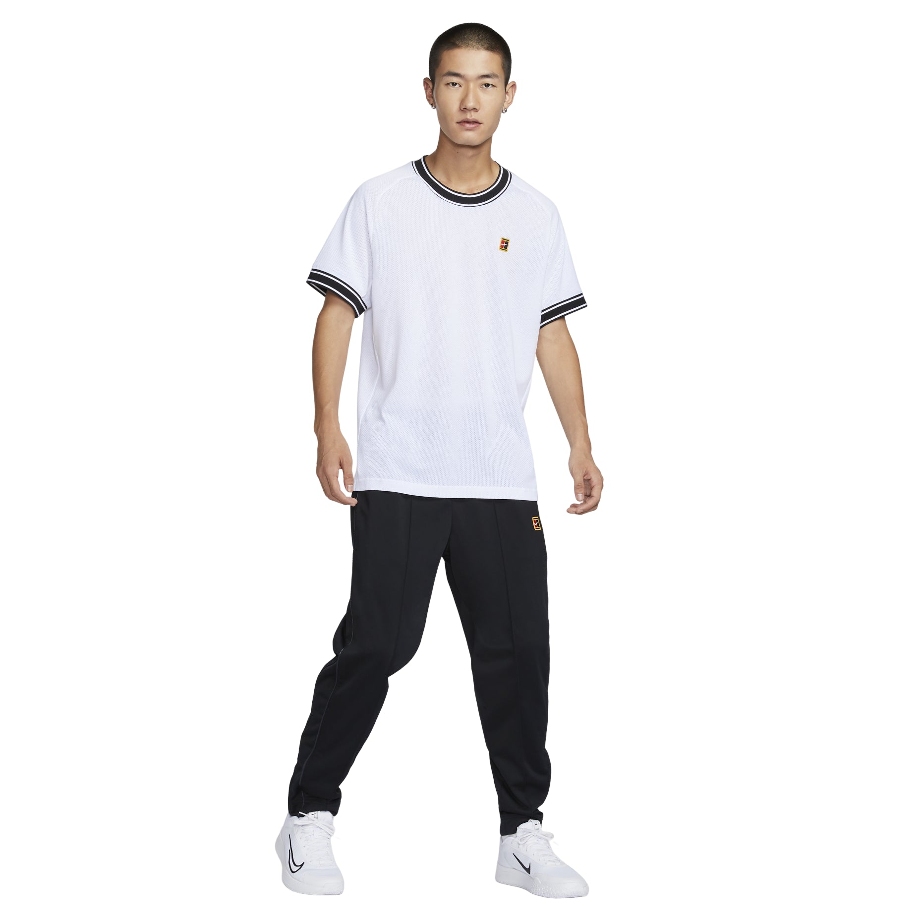 Nike Court Heritage Tennis T-Shirt Asia Sizing 'White' FN0319-101