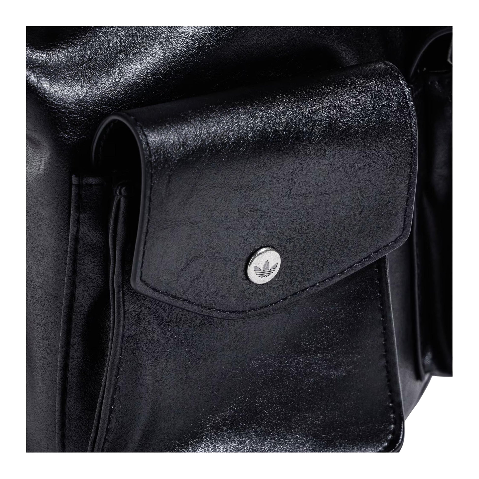 (WMNS) adidas Originals Polyurethane Backpack 8L 'Black' KW4750