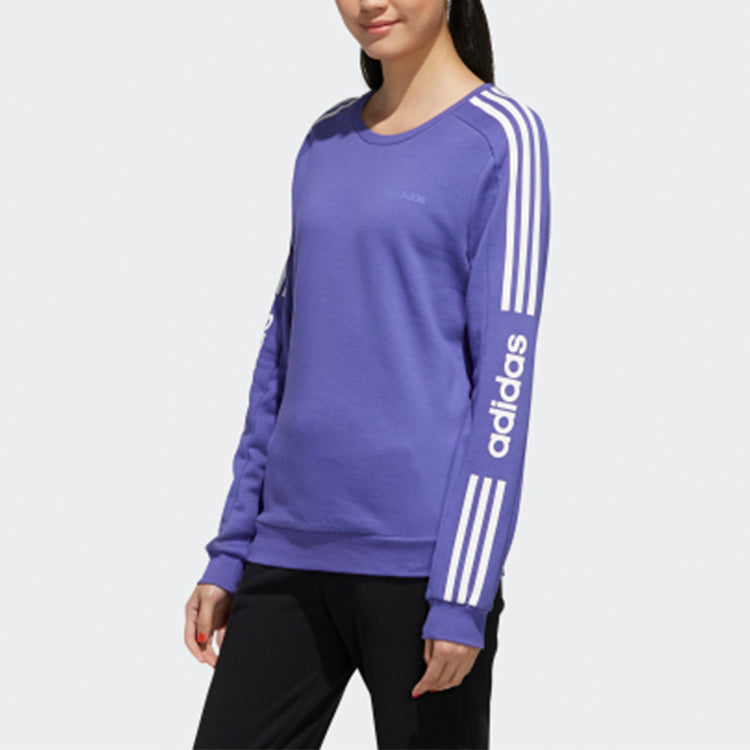(WMNS) adidas neo Round-neck Sweatshirt Purple GD1635