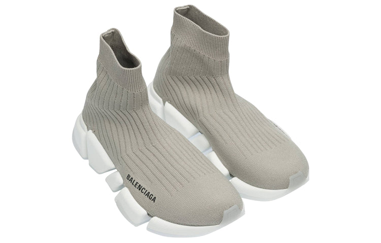 Balenciaga Speed 2.0 Trainers 'Rib-Knit Light Grey' 654020W2D811391