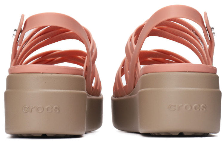 (WMNS) Crocs Thick Sole Cozy Fashion Sports Pink Sandals 206751-6RL