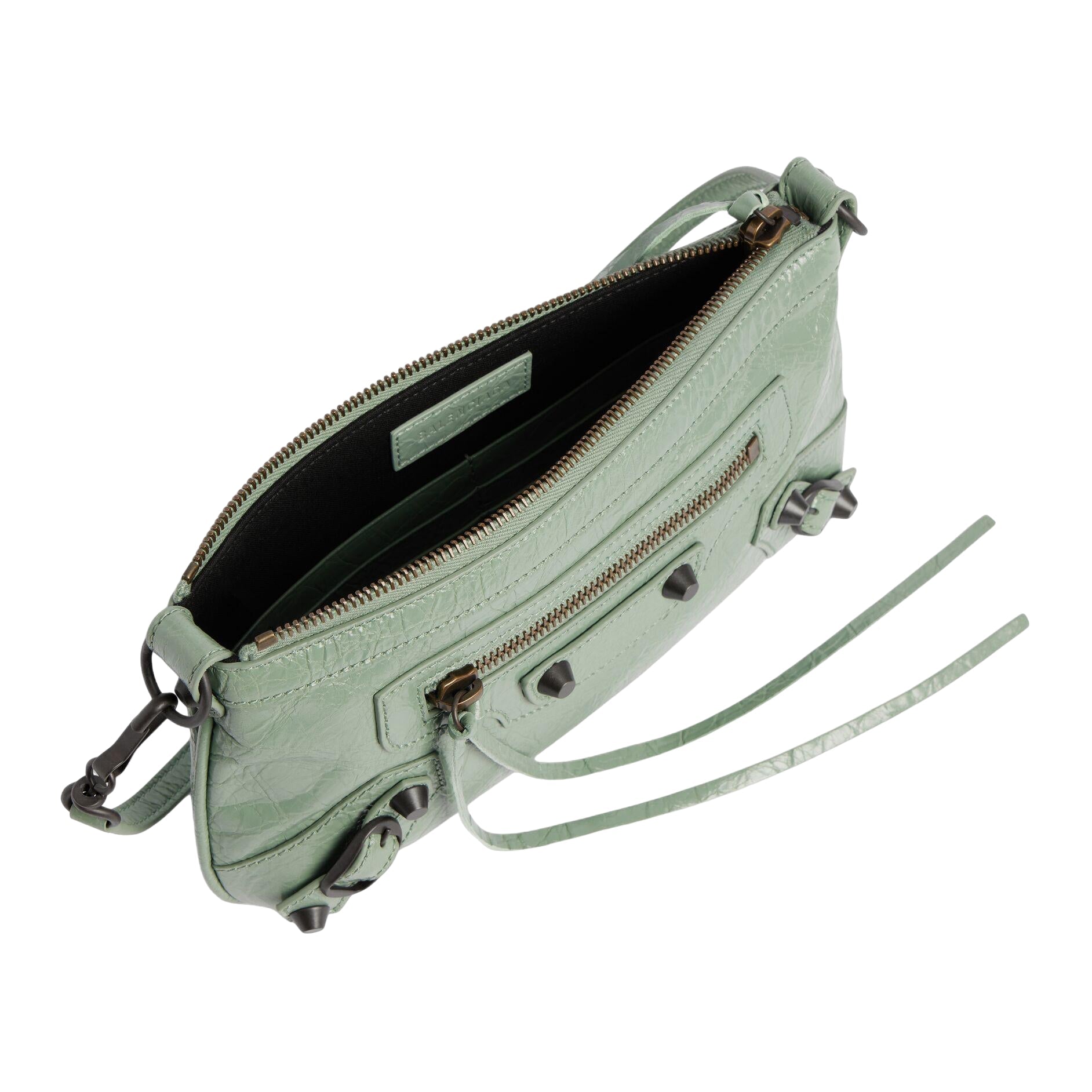 Balenciaga Le City Pouch On Strap 'Heritage Green' 8639602ABEK3405