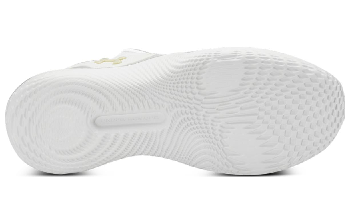 (WMNS) Under Armour Flow Dynamic 'White Metallic Gold' 3026107-106
