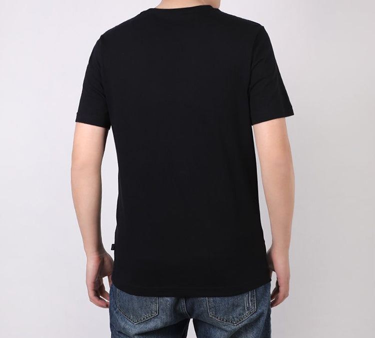 PUMA Big Logo Printed Short Sleeve TEE Black 586464-01