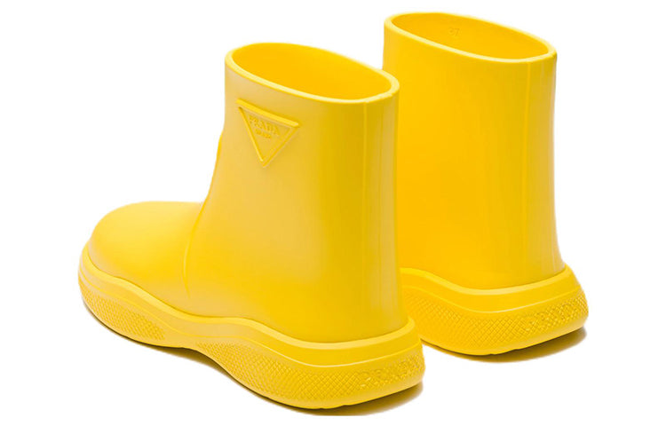 (WMNS) PRADA Triangle Logo Rain Boots 'Yellow' 1T859M_3LKD_F0377_F_025