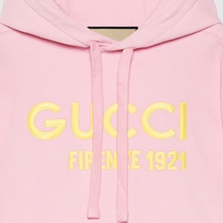(WMNS) Gucci Cotton Hooded Sweatshirt With Embroidery 'Pink' 765384-XJF0S-5358