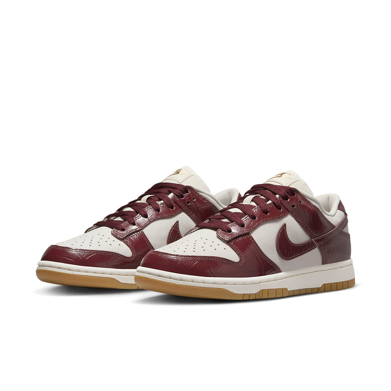 (WMNS) Nike Dunk Low LX 'Dark Team Red Croc' FJ2260-004