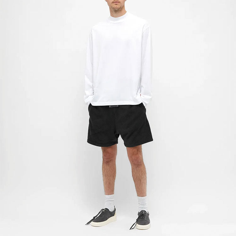 Fear of God Essentials SS20 Polar Fleece Sweat Shorts Black FOG-SS20-283